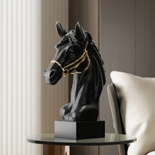 Load image into Gallery viewer, Dazzling Dressage Horse Sculpture - White
