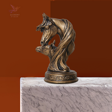 Load image into Gallery viewer, Mother Horse and Her Baby Sculpture
