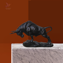 Load image into Gallery viewer, Vigorous Charging Bull Sculpture
