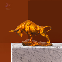 Load image into Gallery viewer, Vigorous Charging Bull Sculpture
