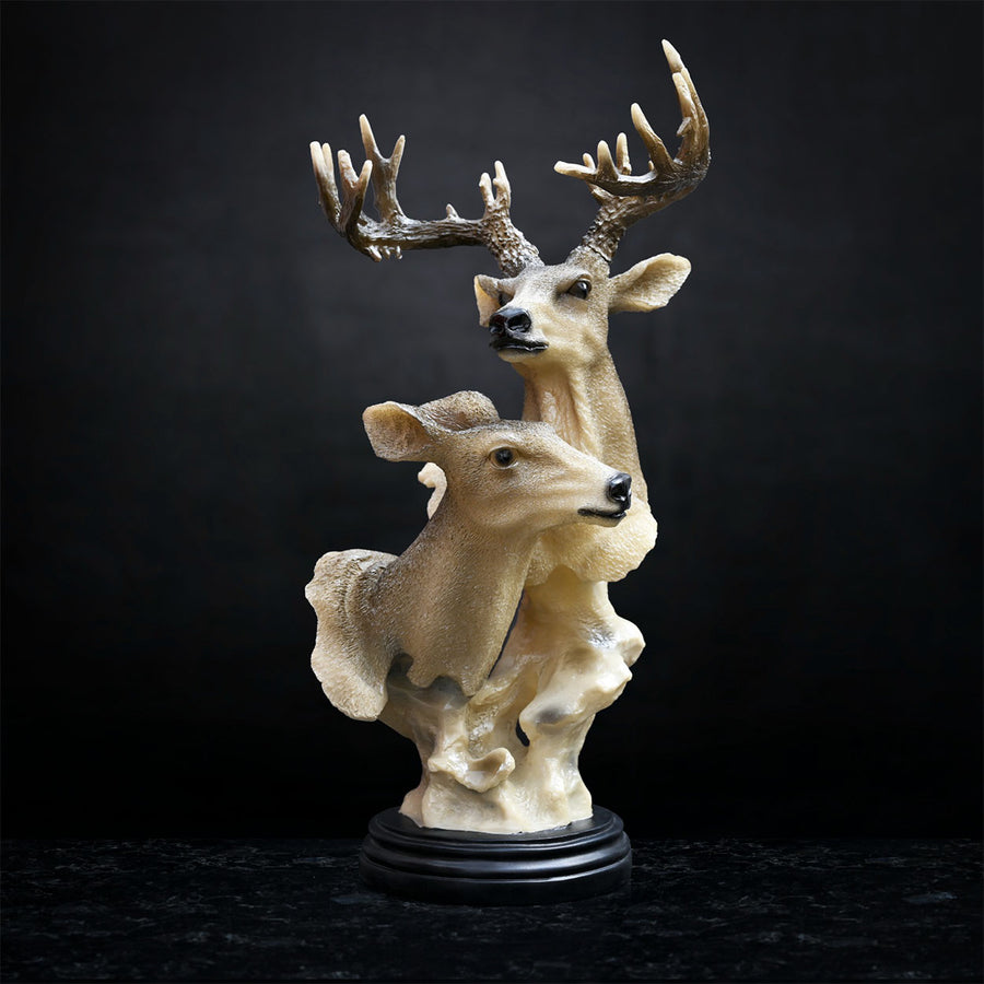 Graceful Bonds: Deer with Fawn Artwork