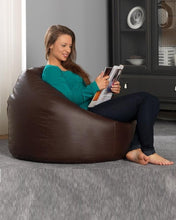 Load image into Gallery viewer, Leather Bean Bag Chair - Alchemy of Decor
