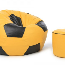 Load image into Gallery viewer, The KickBack Football Bean Bag with Free Foot Stool! - Alchemy of Decor
