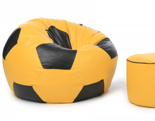 Load image into Gallery viewer, The KickBack Football Bean Bag with Free Foot Stool! - Alchemy of Decor
