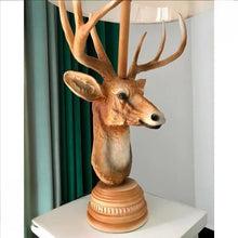 Load image into Gallery viewer, Majestic Antlers: The Deer Face Lamp Sculpture - Alchemy of Decor
