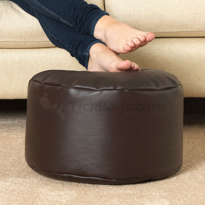 Leatherette Bean Bag Footrest - Alchemy of Decor