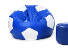 Load image into Gallery viewer, The KickBack Football Bean Bag with Free Foot Stool! - Alchemy of Decor
