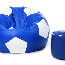 Load image into Gallery viewer, The KickBack Football Bean Bag with Free Foot Stool! - Alchemy of Decor
