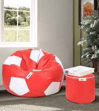 Load image into Gallery viewer, Set of Football Bean Bag with Stool - Alchemy of Decor
