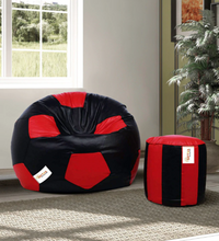 Load image into Gallery viewer, Set of Football Bean Bag with Stool - Alchemy of Decor
