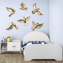 Load image into Gallery viewer, Flight of Fantasy (Pigeon Set 0f 6) - Gold - Alchemy of Decor
