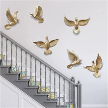 Load image into Gallery viewer, Flight of Fantasy (Pigeon Set 0f 6) - Gold - Alchemy of Decor
