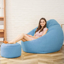 Load image into Gallery viewer, Elegant Bean Bag (FREE FOOT STOOL) - Alchemy of Decor
