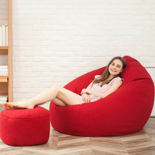 Load image into Gallery viewer, Elegant Bean Bag (FREE FOOT STOOL) - Alchemy of Decor
