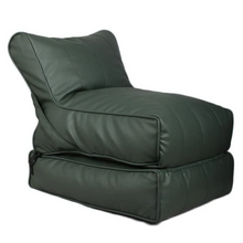 Load image into Gallery viewer, Leather Sofa Cum Bed Bean bag - Alchemy of Decor
