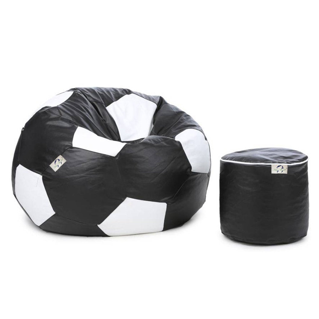 The KickBack Football Bean Bag with Free Foot Stool! - Alchemy of Decor