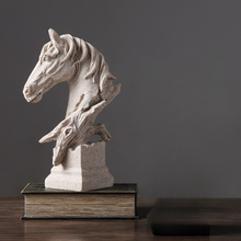 Load image into Gallery viewer, Galloping Majesty Resin Horse Statue - White - Alchemy of Decor
