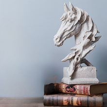 Load image into Gallery viewer, Galloping Majesty Resin Horse Statue - White - Alchemy of Decor
