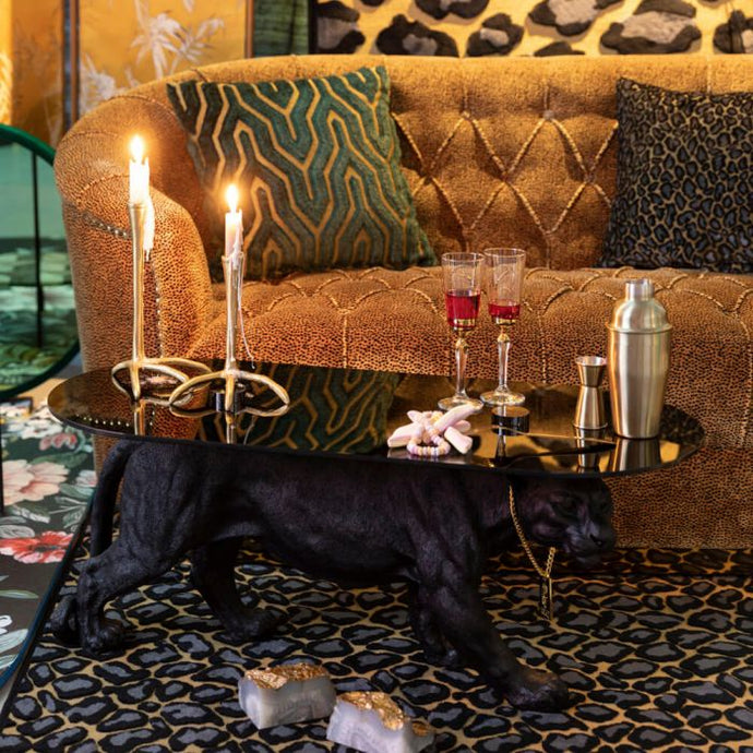 Leopard Noir Coffee Table - Alchemy of Decor