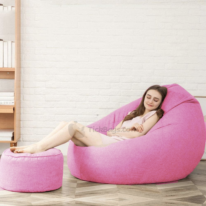 Elegant Bean Bag (FREE FOOT STOOL) - Alchemy of Decor