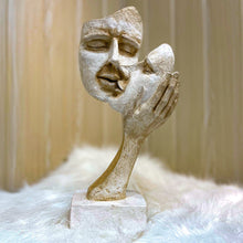 Load image into Gallery viewer, Eternal Love: Kissing Couple Figurine in Raisin - Alchemy of Decor
