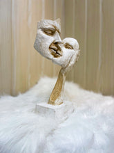 Load image into Gallery viewer, Eternal Love: Kissing Couple Figurine in Raisin - Alchemy of Decor
