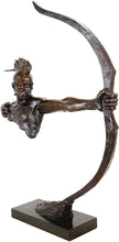 Load image into Gallery viewer, Indian Bronze Warrior - Wild West Sculpture - Alchemy of Decor
