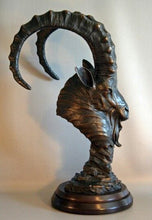 Load image into Gallery viewer, Ibex Head Bust Sculpture - Alchemy of Decor
