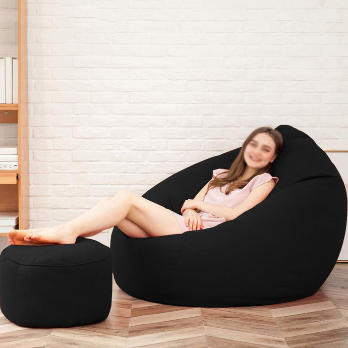 Elegant Bean Bag (FREE FOOT STOOL) - Alchemy of Decor