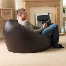 Load image into Gallery viewer, Leather Bean Bag Chair - Alchemy of Decor
