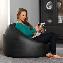 Load image into Gallery viewer, Leather Bean Bag Chair - Alchemy of Decor
