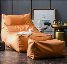 Load image into Gallery viewer, High Blue Bean Bag Sofa Set (Free Footrest) - Alchemy of Decor
