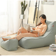 Load image into Gallery viewer, High Blue Bean Bag Sofa Set (Free Footrest) - Alchemy of Decor
