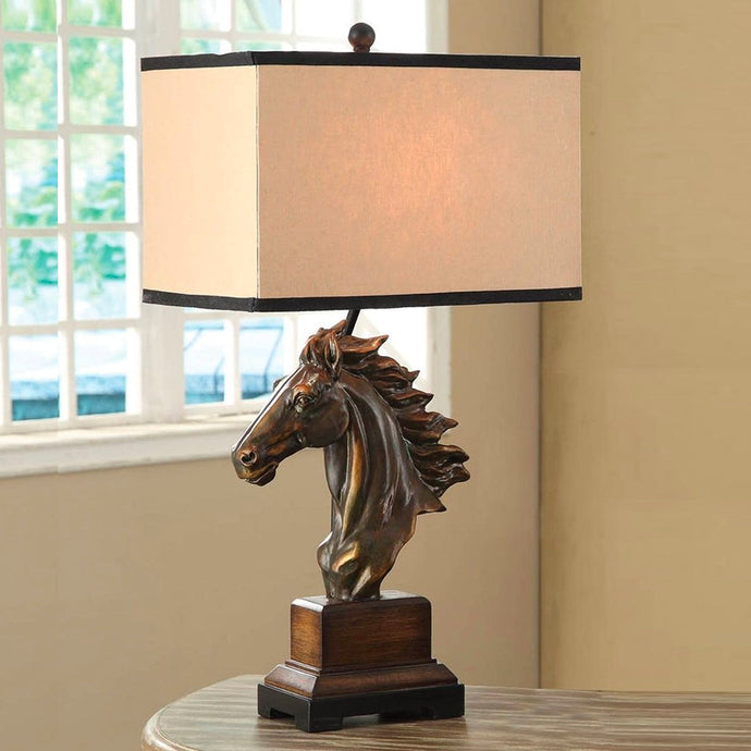 Equestrian Essence: The Horse Head Lamp - Alchemy of Decor